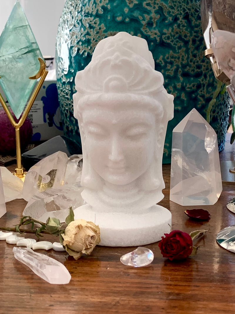 White Jade Quan Yin Statue