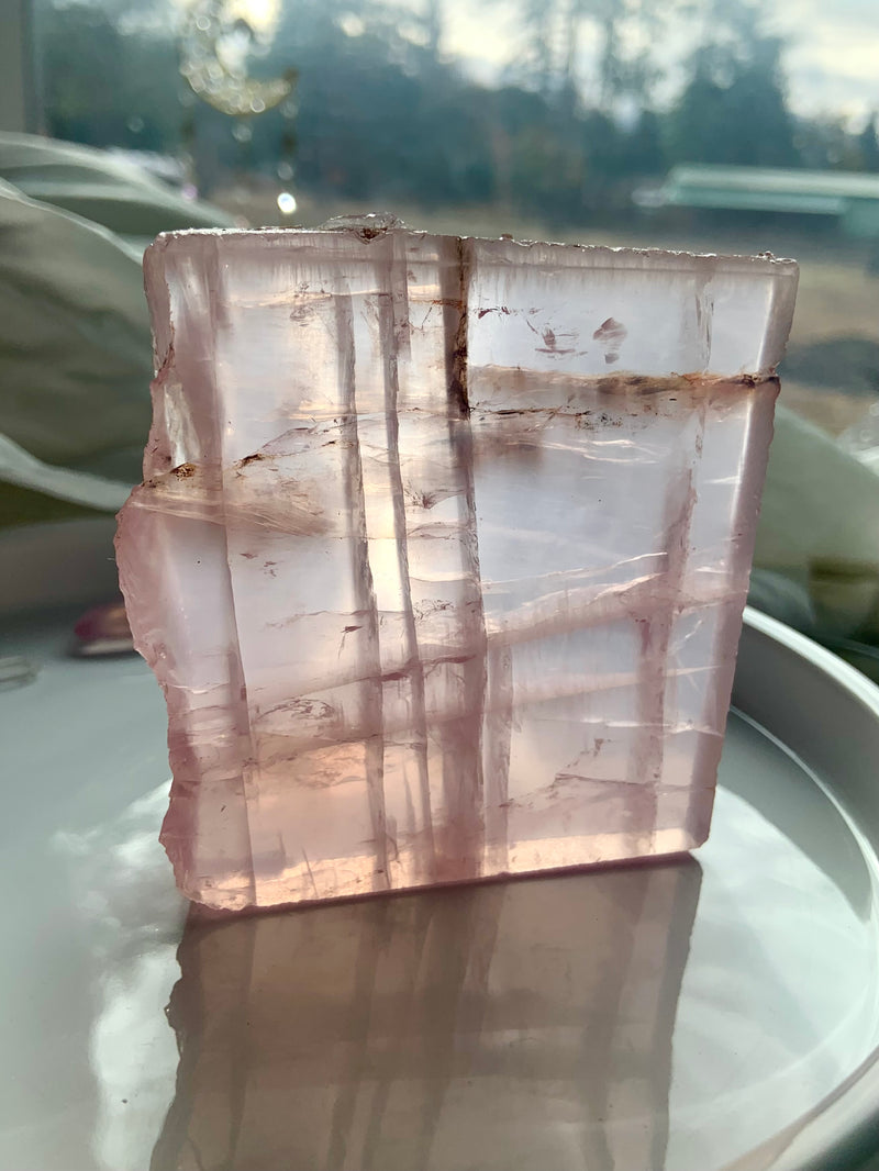 Star Rose Quartz Slab from Mozambique