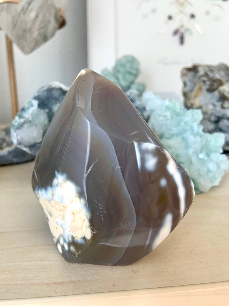 Orca Agate Carnelian Flame