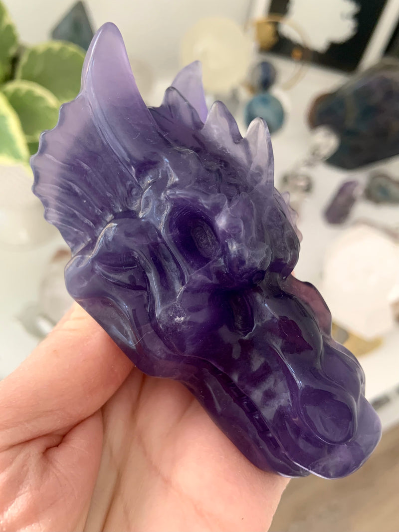 Purple Fluorite Dragon