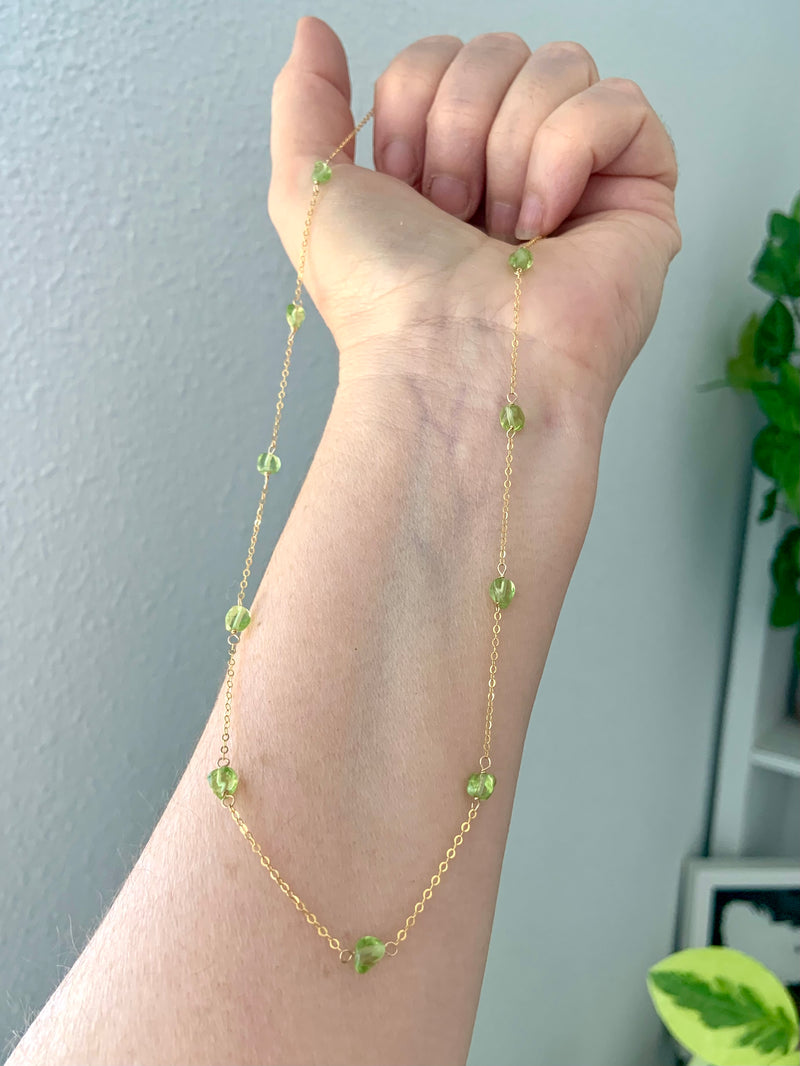 Peridot Satellite Necklace