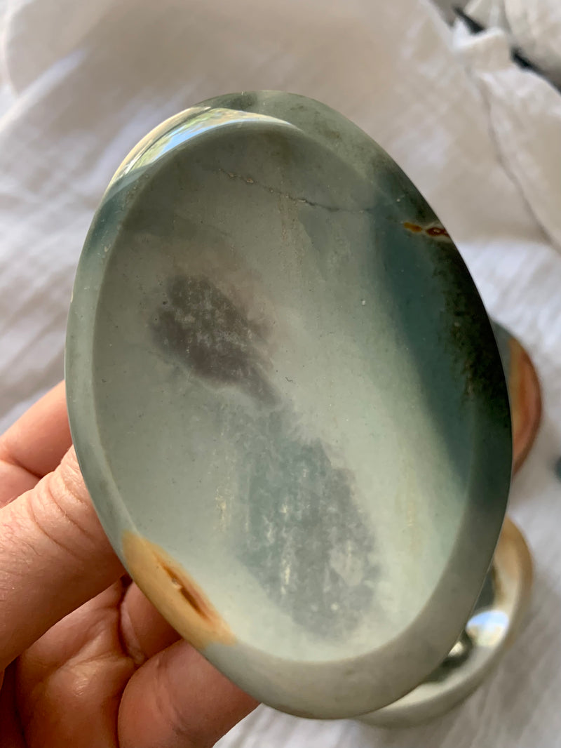 Blue Polychrome Jasper Bowl