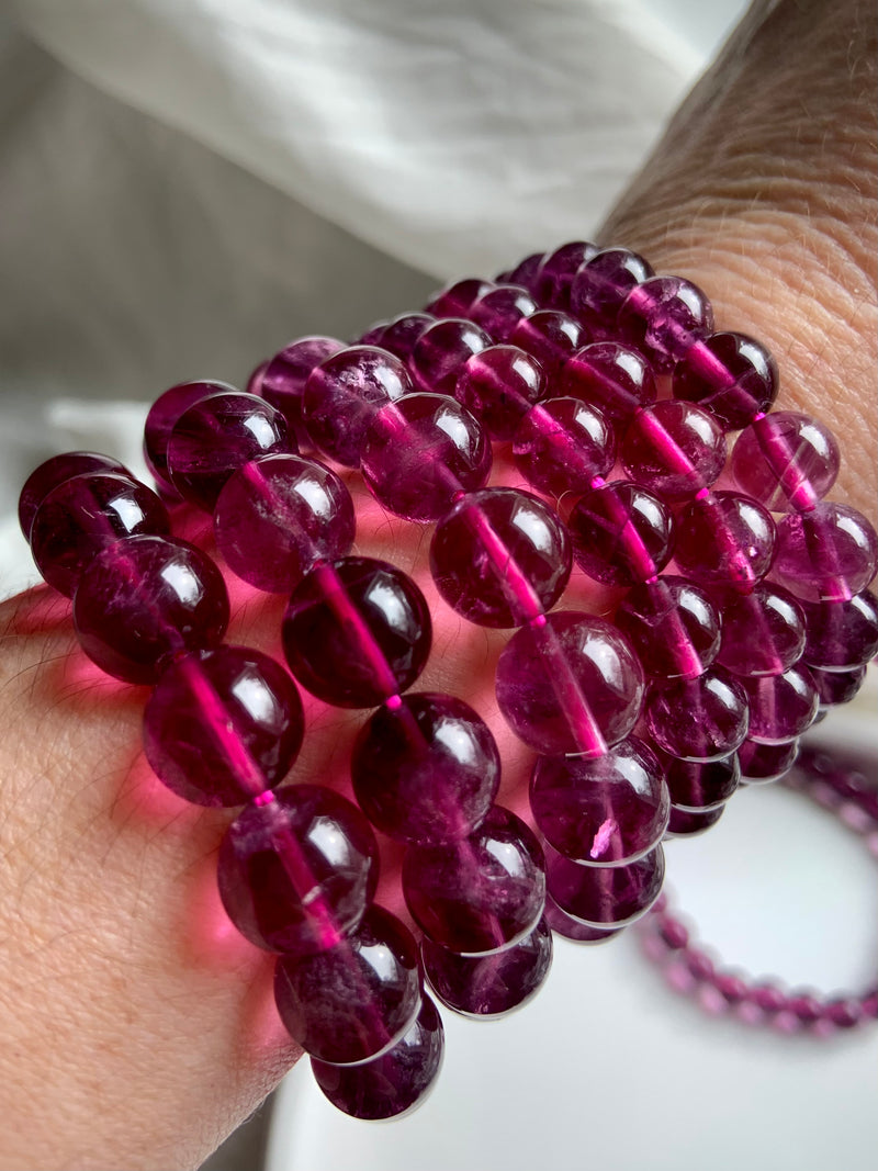 Rare Magenta Fluorite Bracelets