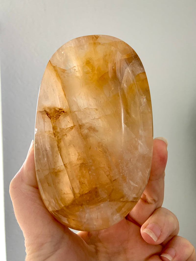 Golden Healer Crystal Quartz Bowl