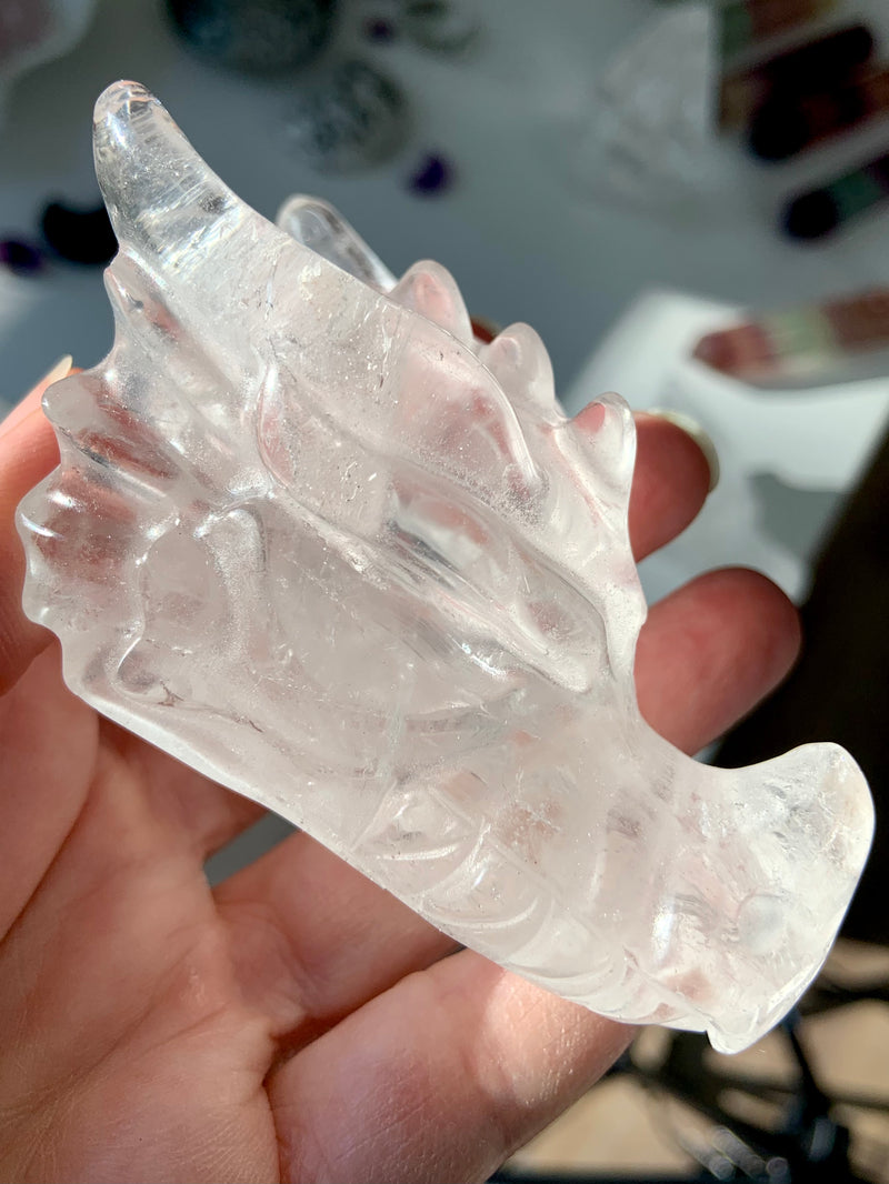 Clear Quartz Crystal Dragon - you pick!