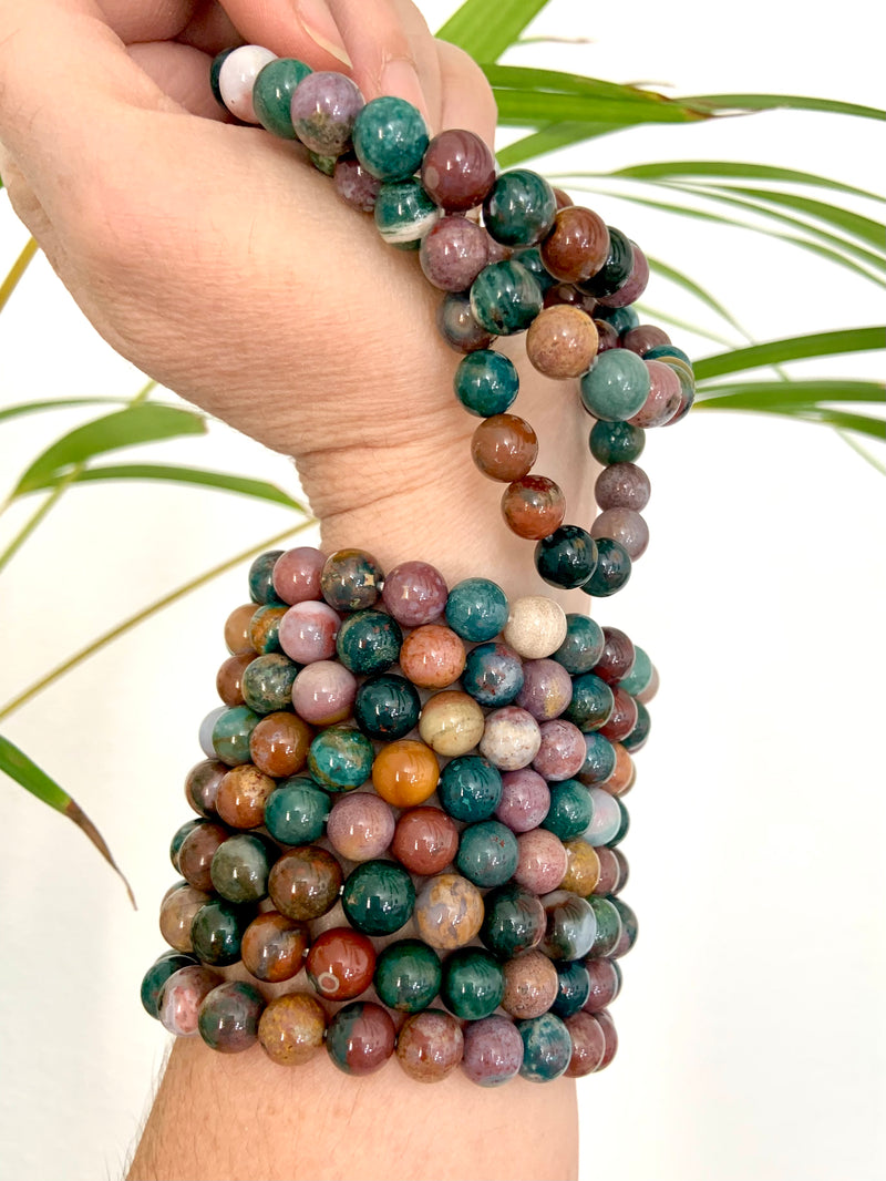 Easy Mala Bracelet Tutorial using Palo Santo Beads / The Beading Gem