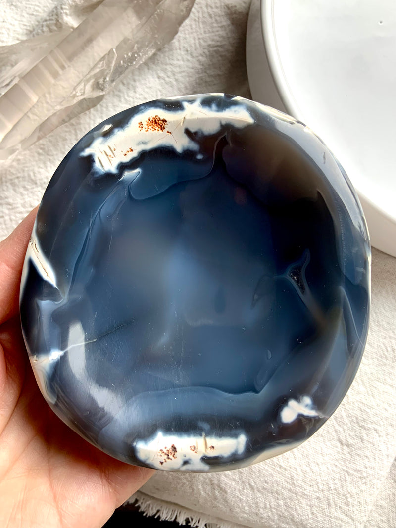 Orca Agate Offering Bowl