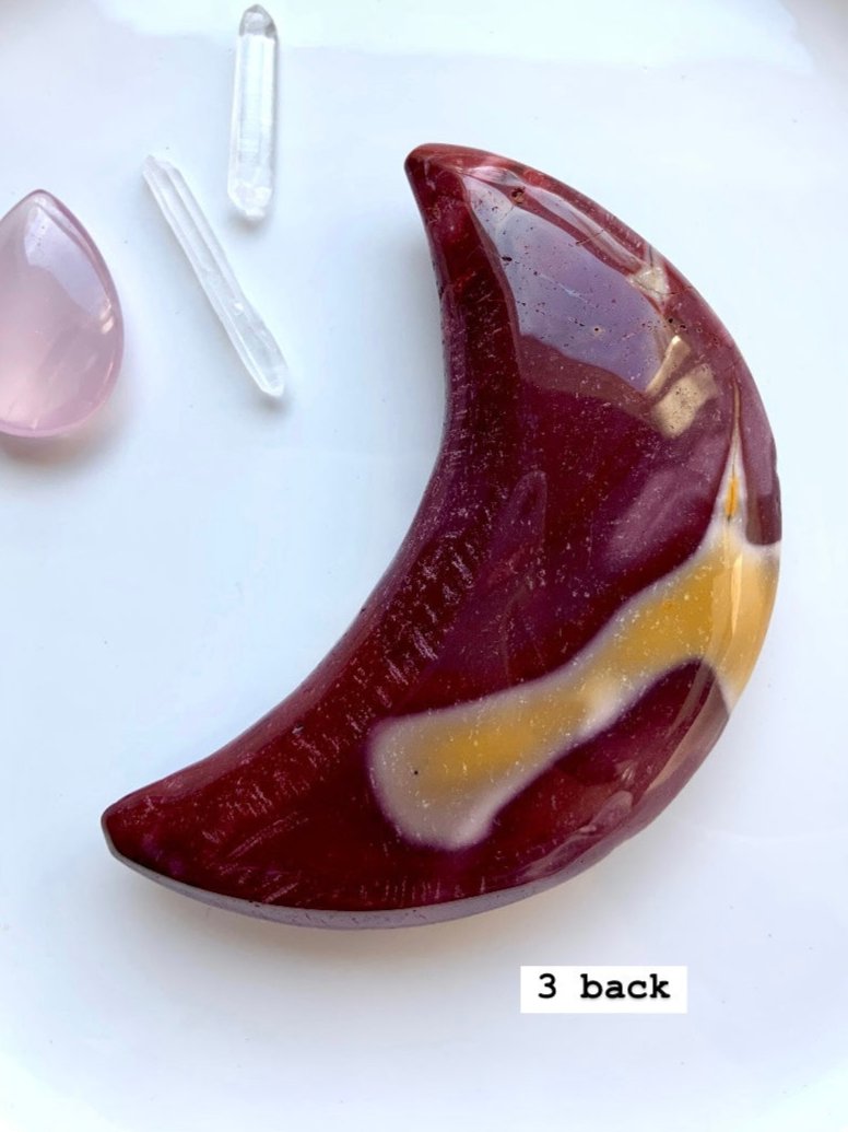 Big Mookaite Jasper Crescent Moons ~ Powerful Earth Medicine