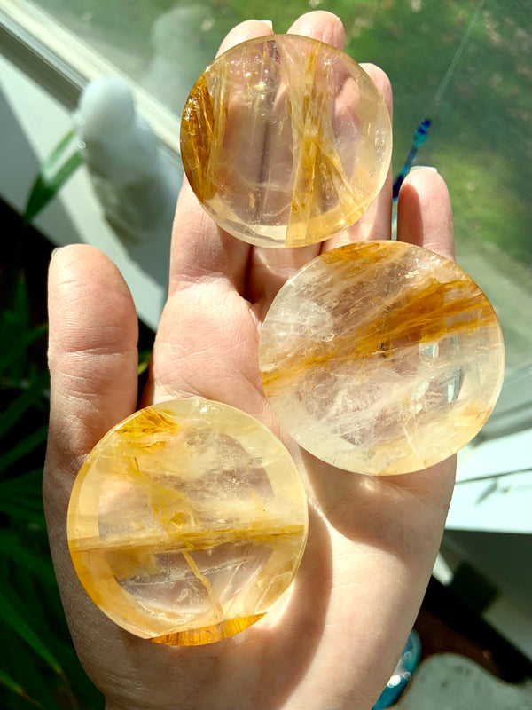 Mini Golden Healer Crystal Bowls