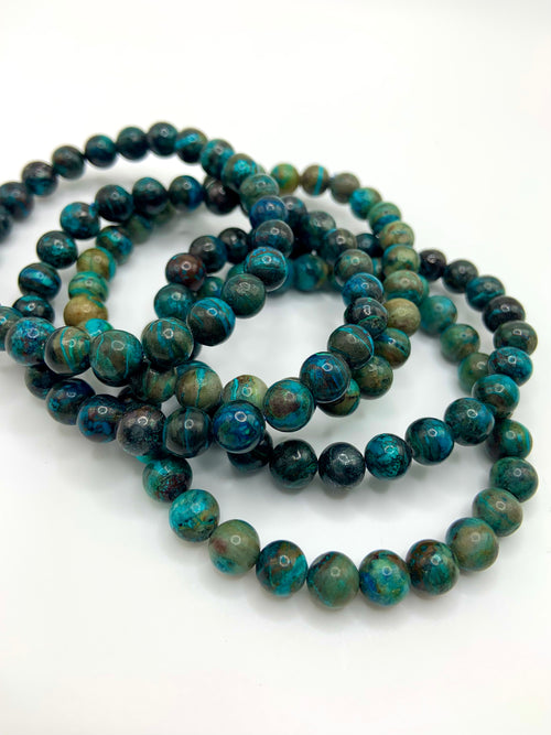 Chrysocolla Shattuckite Bracelets