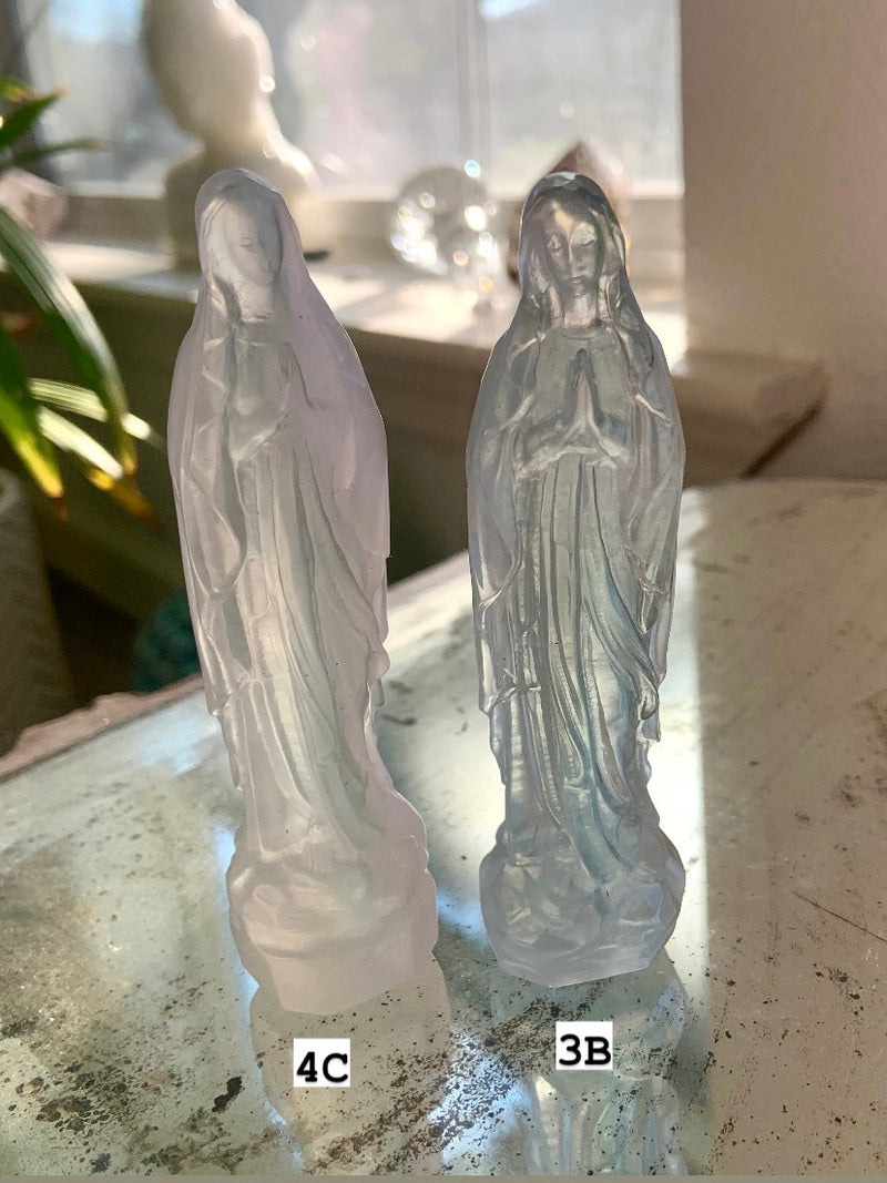 Yttrium Fluorite Mother Mary Figurine