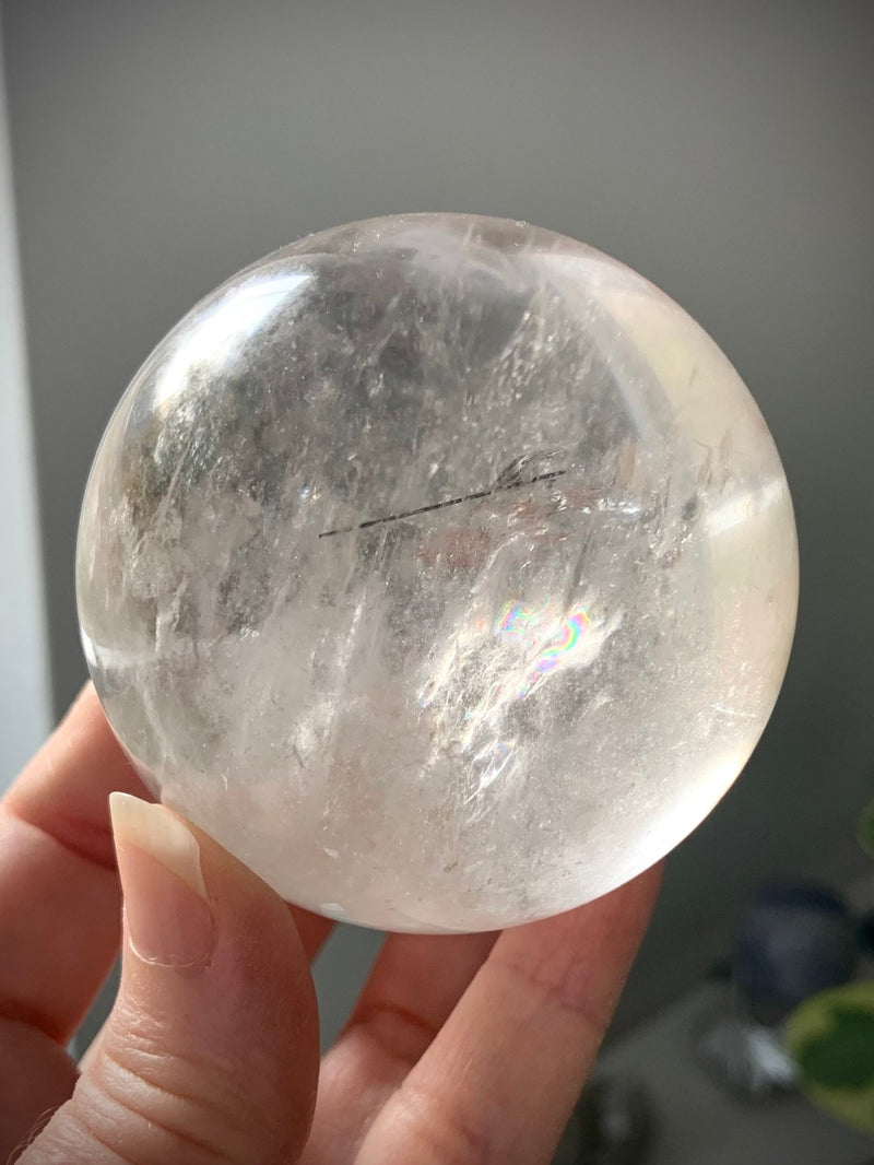 Black Tourmaline in Quartz Sphere