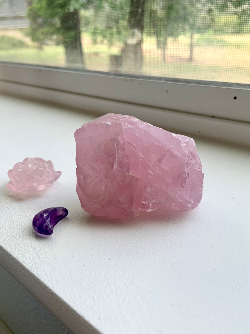 High Quality Rose Quartz Chunk