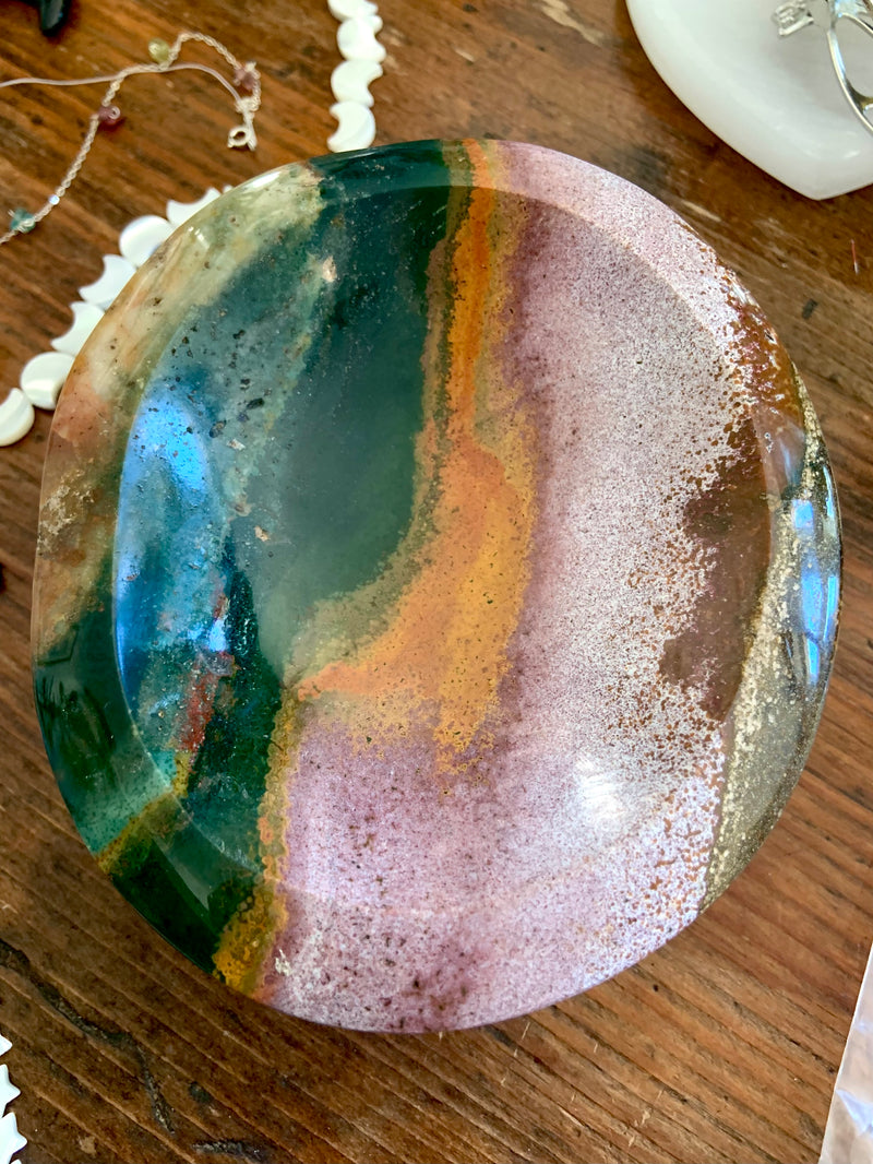 Colorful Ocean Jasper Bowl