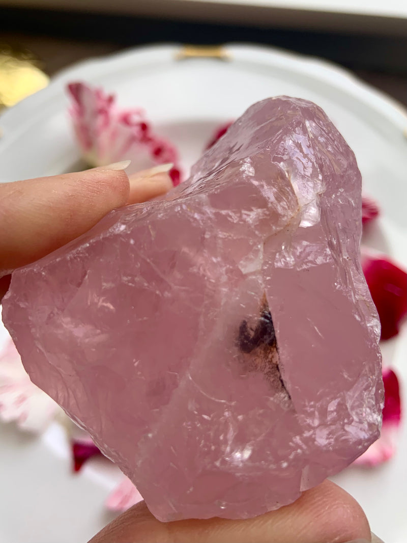 High Quality Rose Quartz Chunk