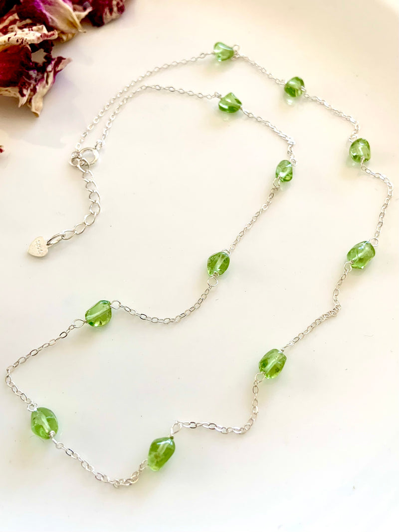 Peridot Satellite Necklace