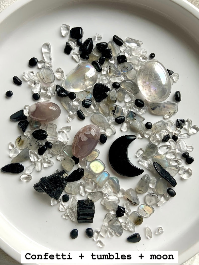 Moon Phase Crystal Confetti Set