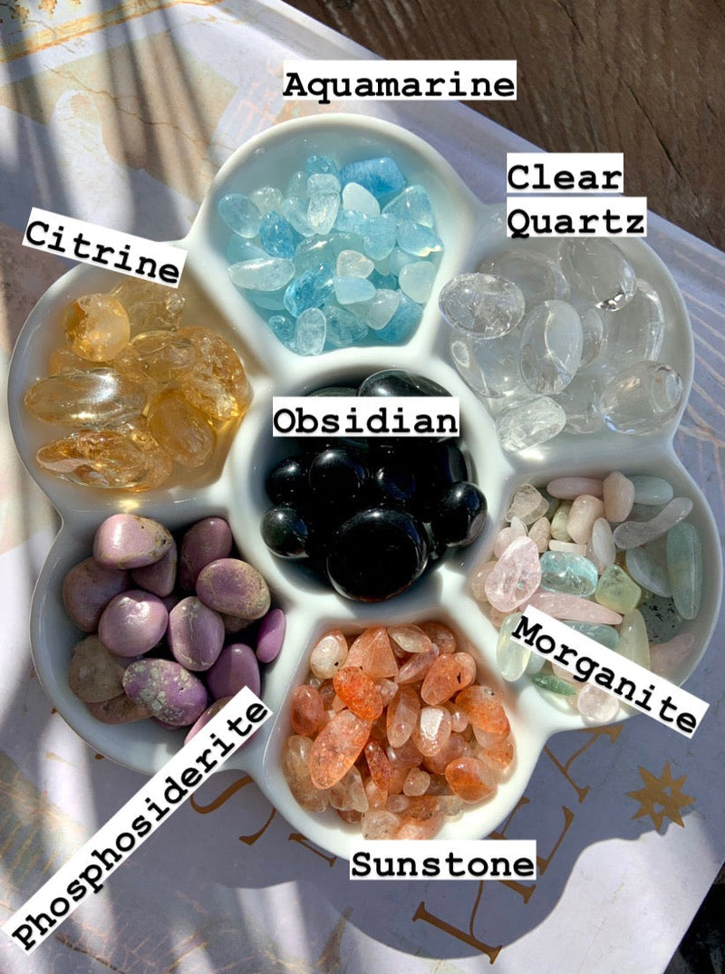 Crystal Chips + Small Tumbles in Bulk - 25 Stones