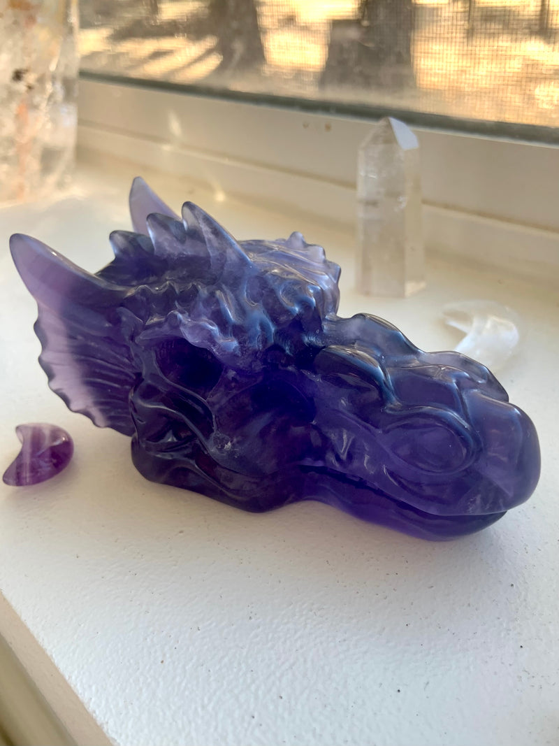 Purple Fluorite Dragon