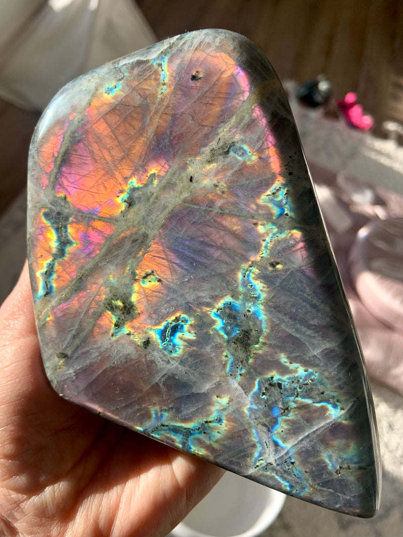 Fiery Sunset Labradorite Freeform