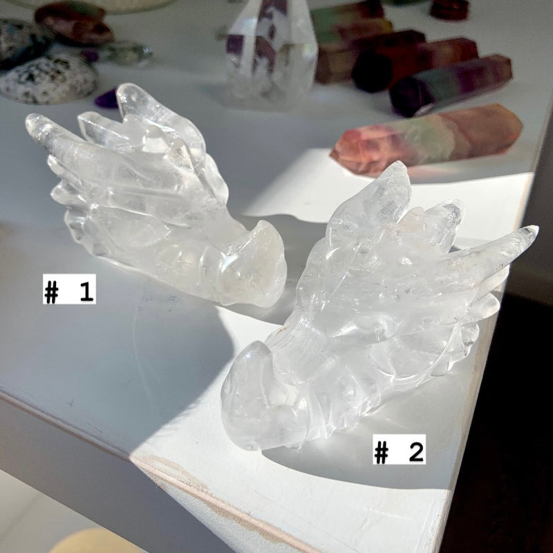 Clear Quartz Crystal Dragon - you pick!