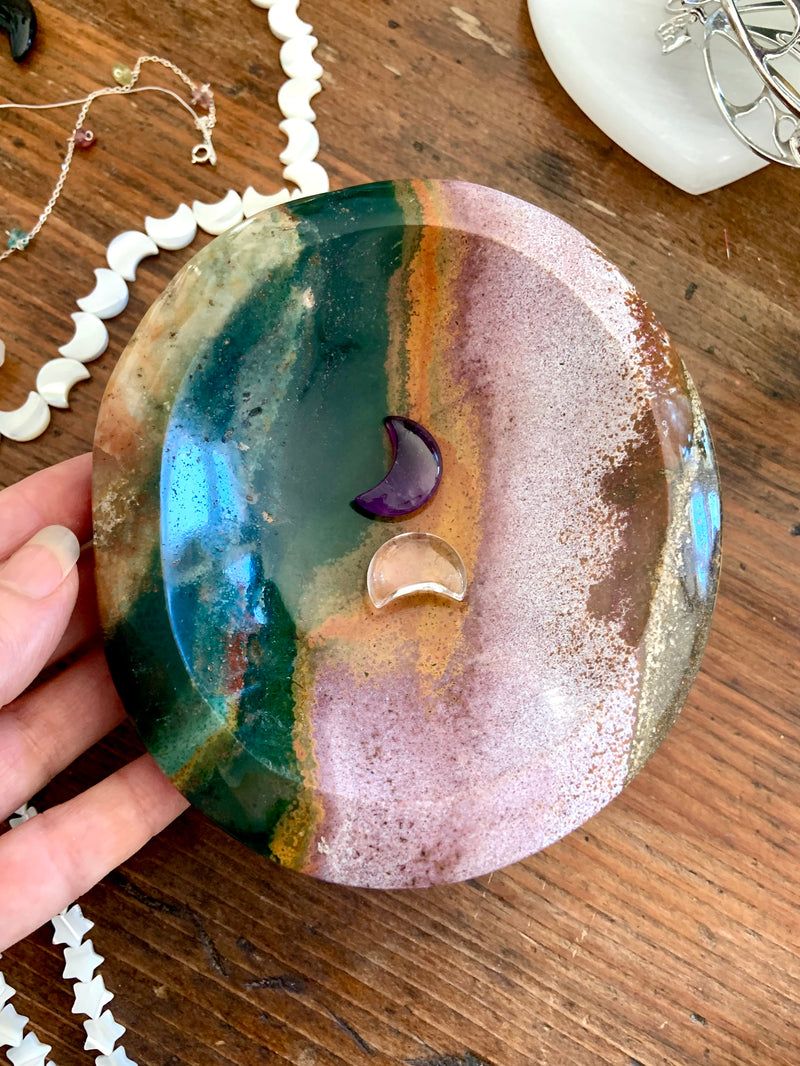 Colorful Ocean Jasper Bowl