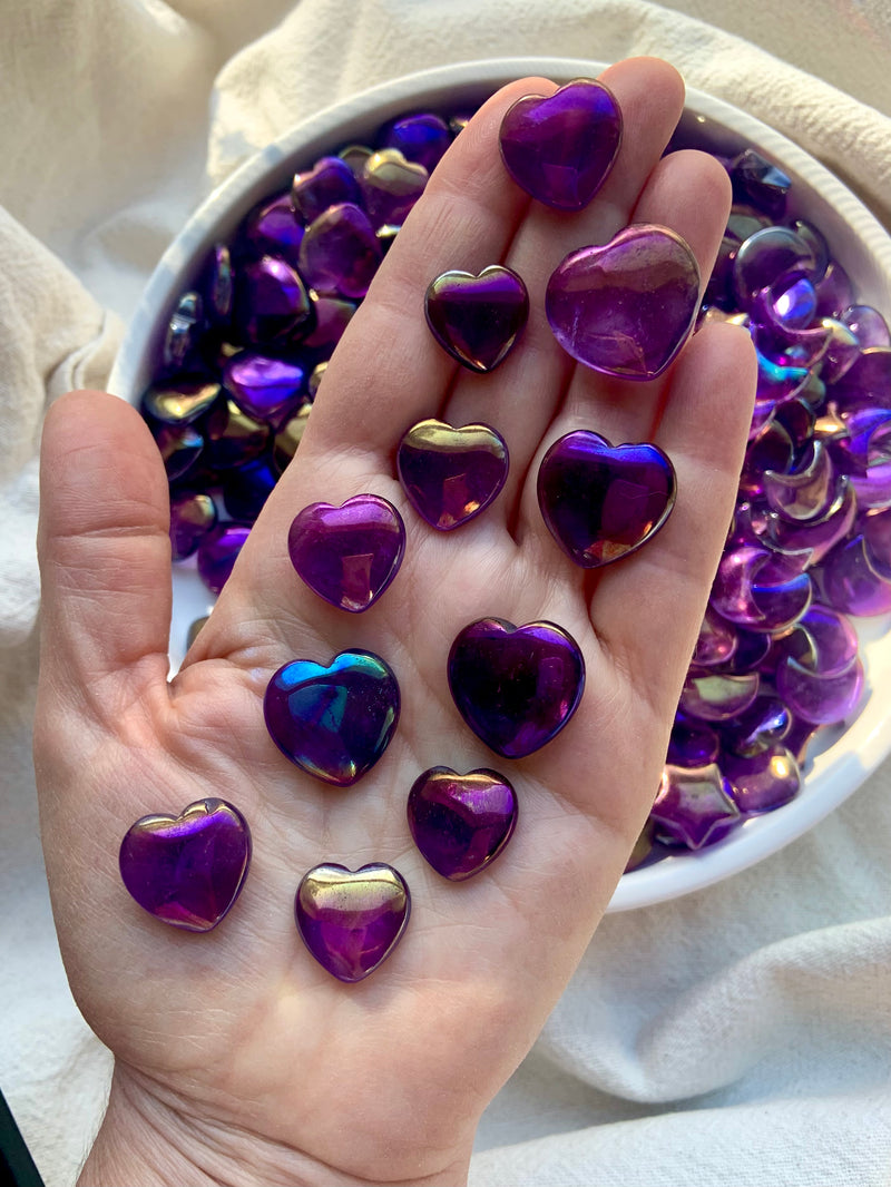 Aura Amethyst Moons, Stars + Hearts