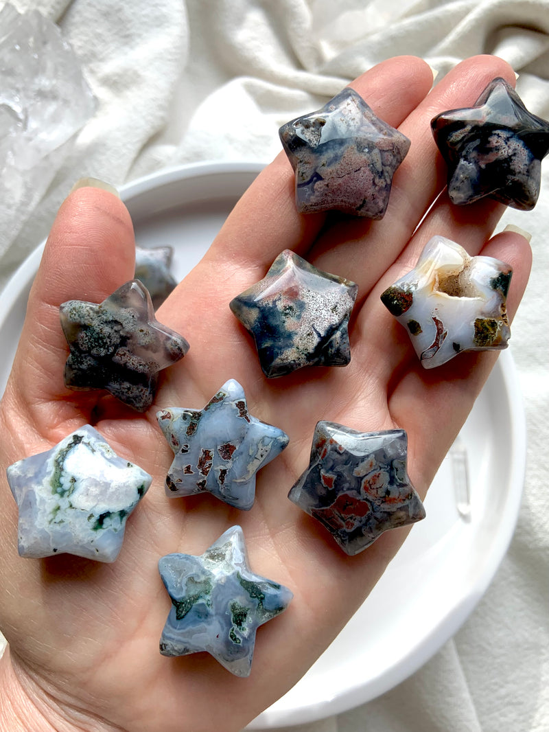 Cosmic Ocean Jasper Moon and Stars