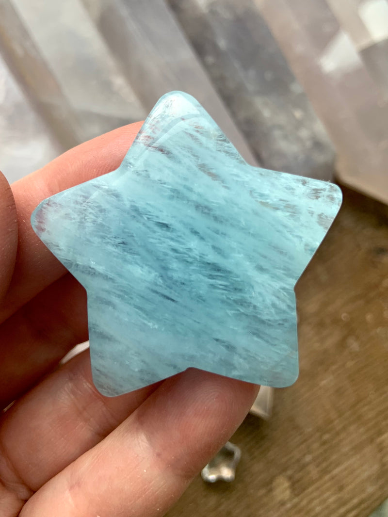 Big Transparent Aquamarine Star
