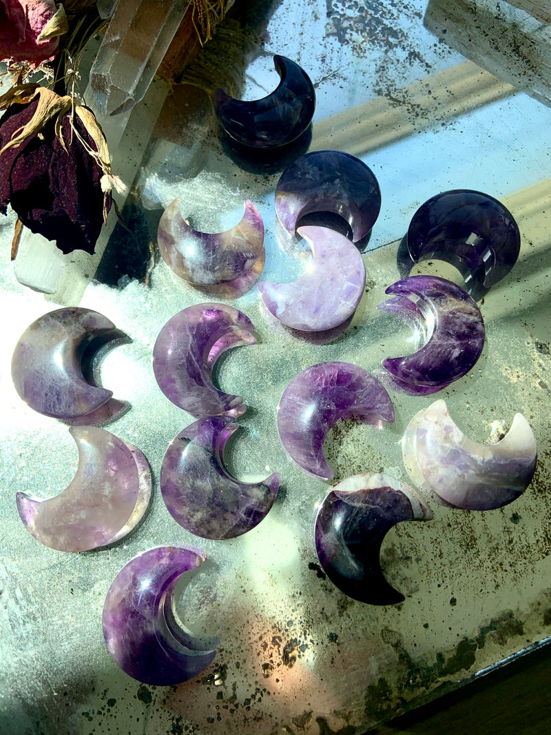 Dream Amethyst CRESCENT MOONS