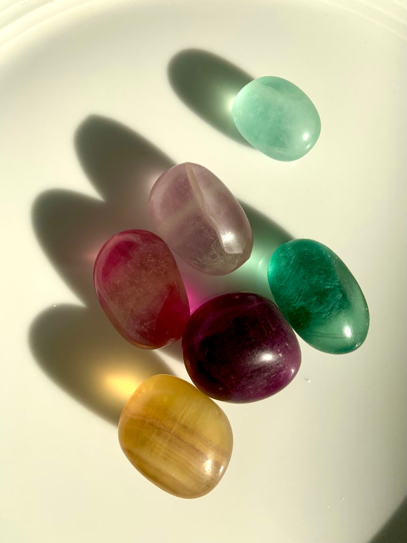 Colorful Candy Fluorite Tumble Sets