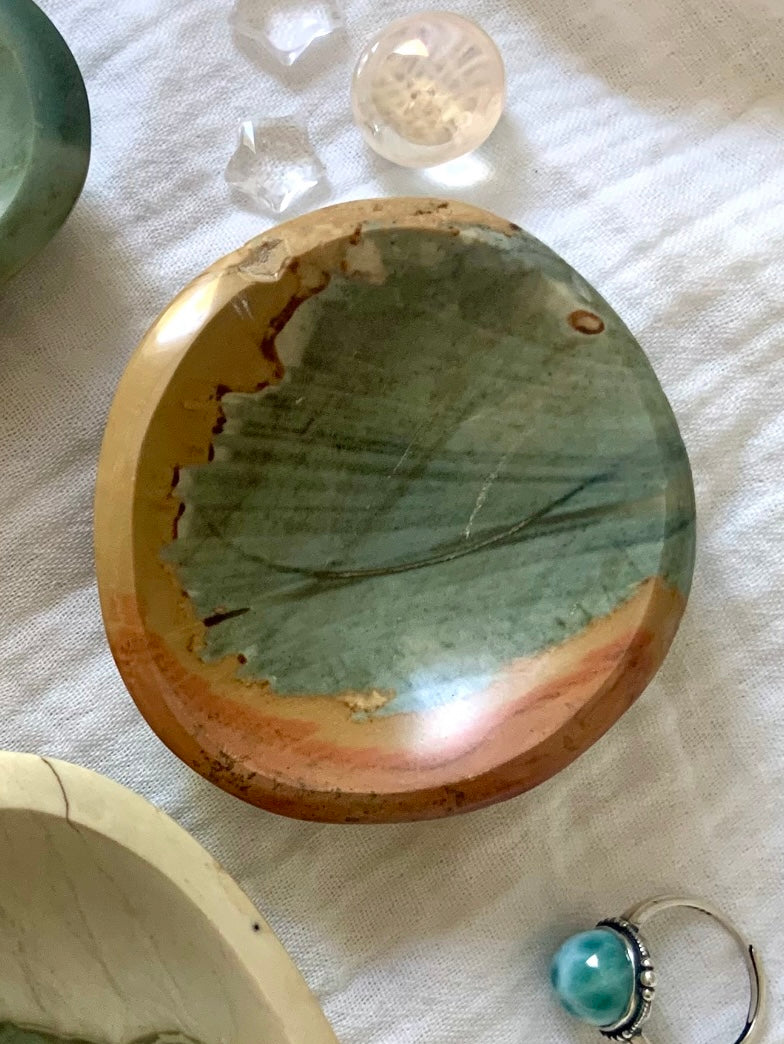 Pastel Polychrome Jasper Bowls