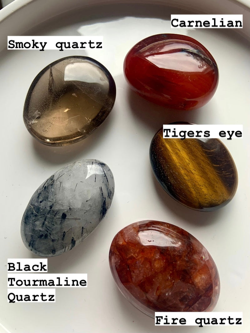 Palm Stone Set - Root, Sacral + Solar Plexus Chakras