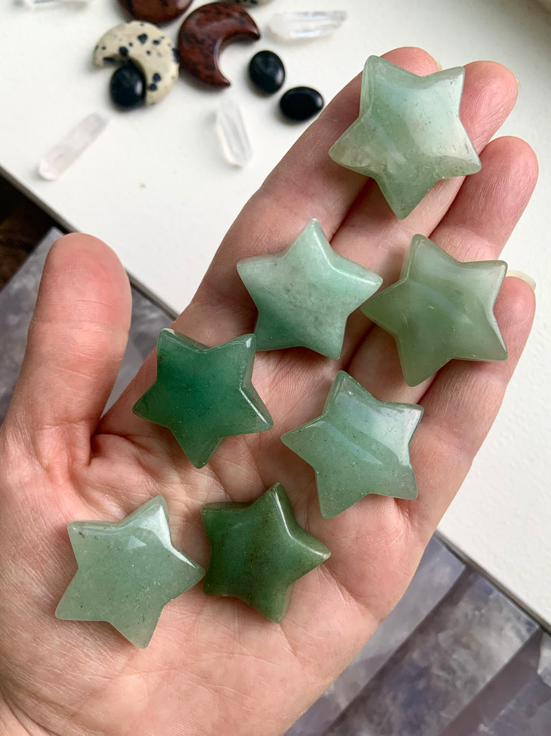Green Aventurine Stars