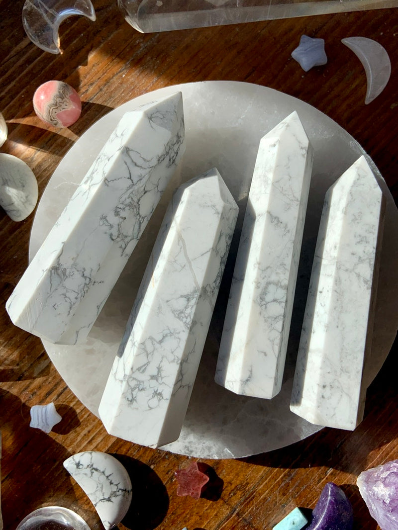 Howlite Crystal Points