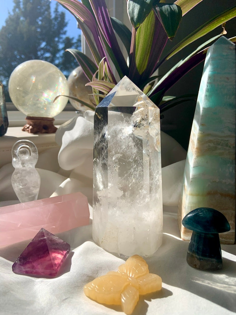 Dragon's Gate CLEAR QUARTZ CRYSTAL Tower