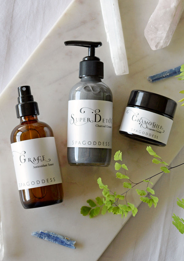 3 Step Organic Facial Care Set: Cleanse, Tone + Moisturize is the only healthy skin regimen you need