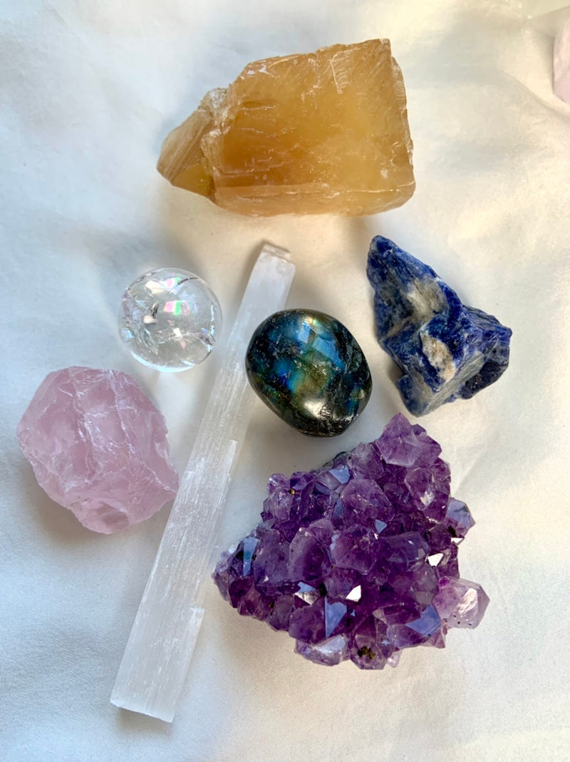 Instant Crystal Collection Crystal Set ~ 7 Stones from around the world
