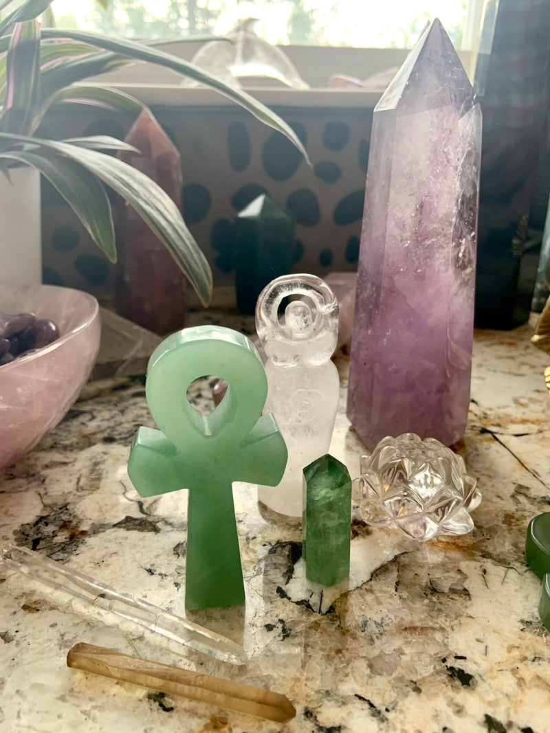 GREEN AVENTURINE Crystal Ankhs