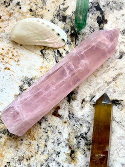 Tall + Gemmy ROSE QUARTZ Tower from Mozambique