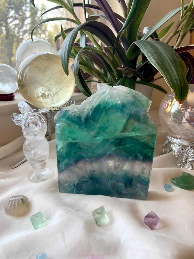 Lemurian Teal FLUORITE SLAB