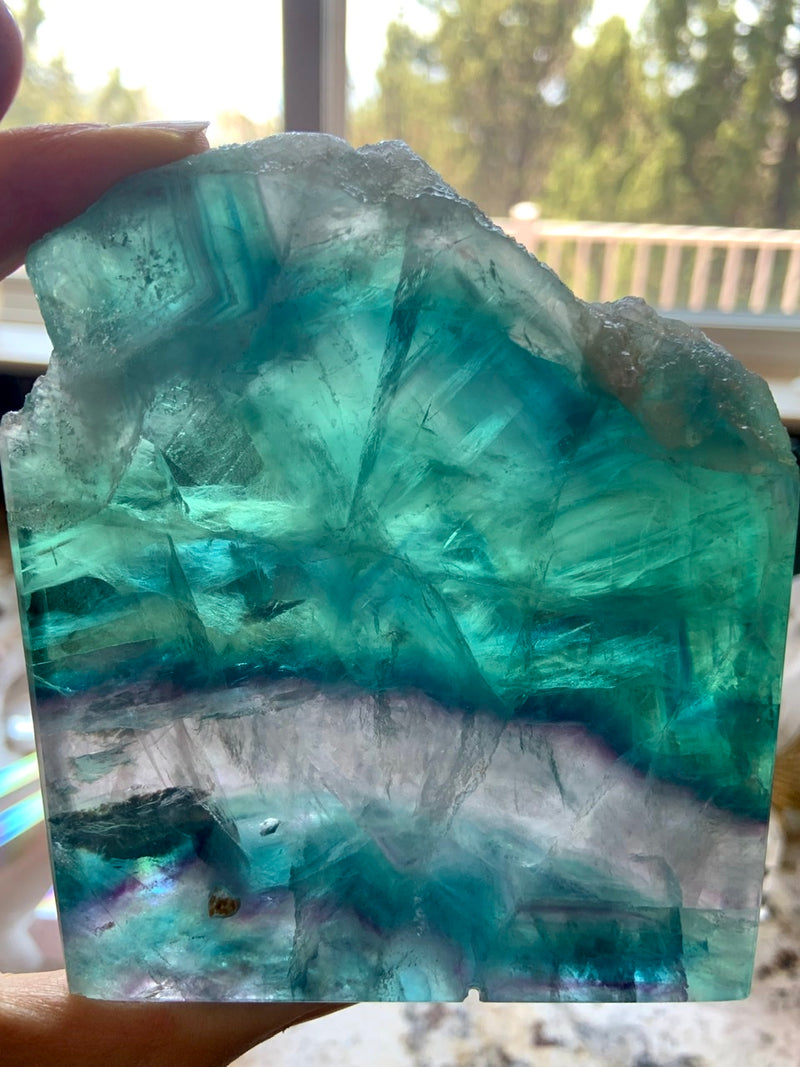 Lemurian Teal FLUORITE SLAB