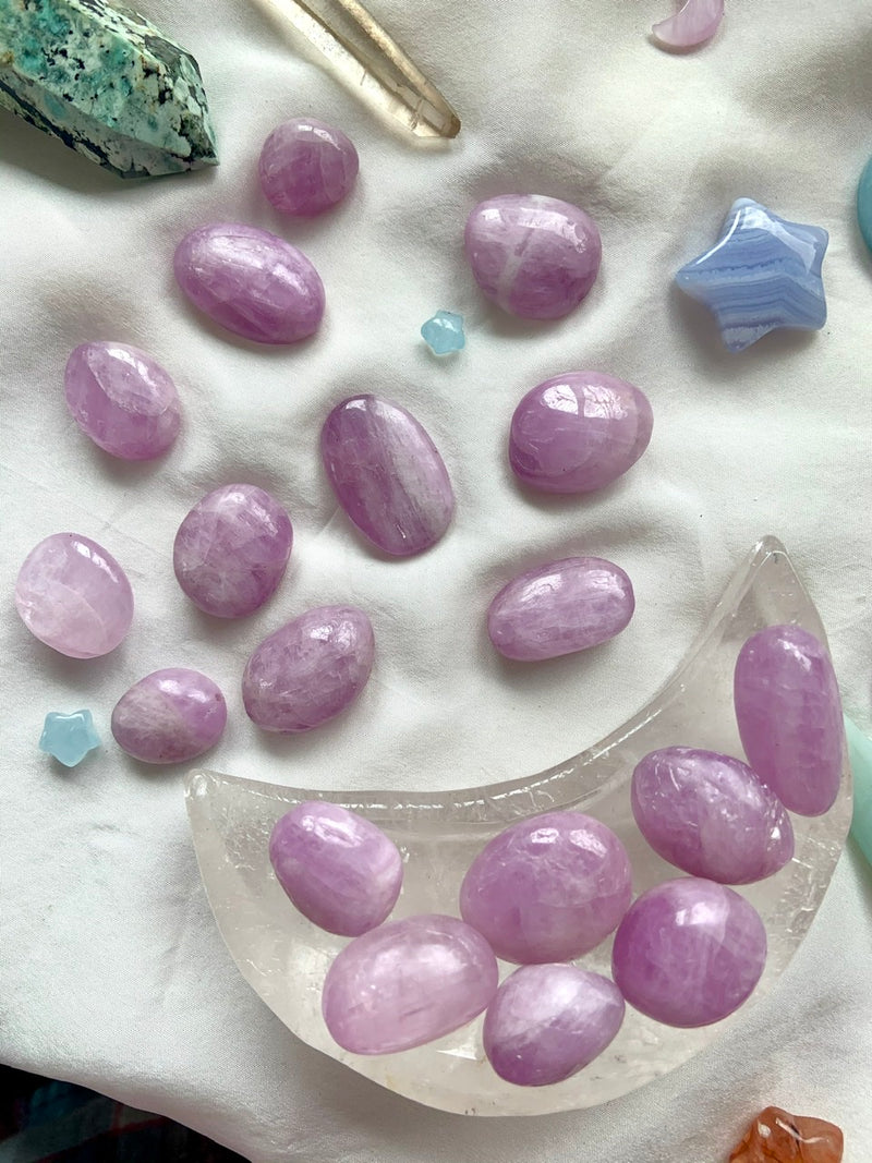 One Saturated Lilac Pink Kunzite Tumble