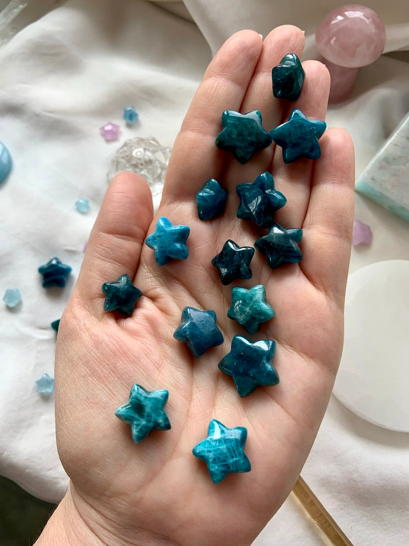 Blue Apatite Stars