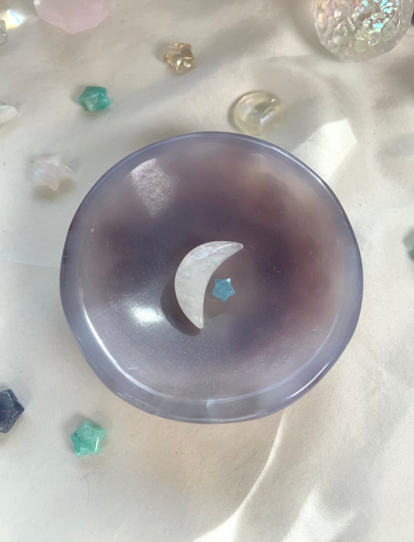 Blue Agate Offering Bowl