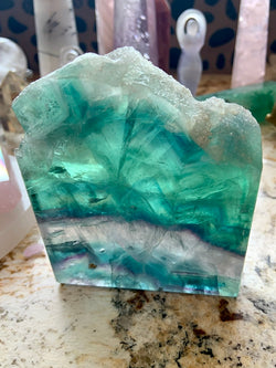 Lemurian Teal FLUORITE SLAB