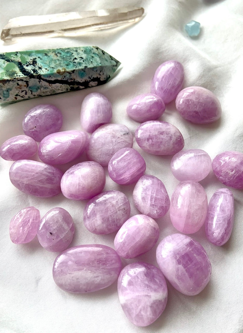 One Saturated Lilac Pink Kunzite Tumble