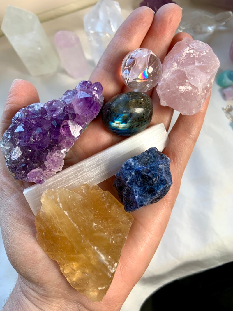 Instant Crystal Collection Crystal Set ~ 7 Stones from around the world