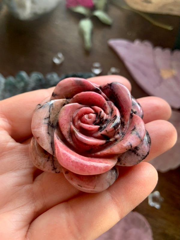 Big Rhodonite Roses