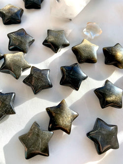 Mini Golden Sheen OBSIDIAN Stars